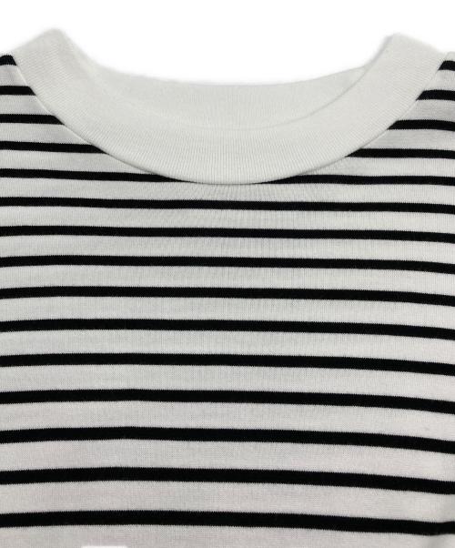 MARKAWARE（マーカウェア）MARKAWARE (マーカウェア) BOX Tee S/S ORGANIC COTTON BORDER ホワイト×ブラック サイズ:1の古着・服飾アイテム