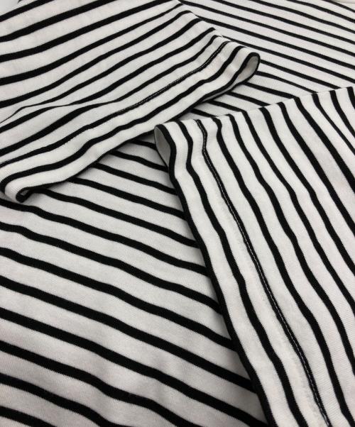 MARKAWARE（マーカウェア）MARKAWARE (マーカウェア) BOX Tee S/S ORGANIC COTTON BORDER ホワイト×ブラック サイズ:1の古着・服飾アイテム
