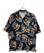 Hysteric Glamourヒステリックグラマー）の古着「ISLAND DREAMS柄シャツ オープンカラーシャツ」｜ブラック