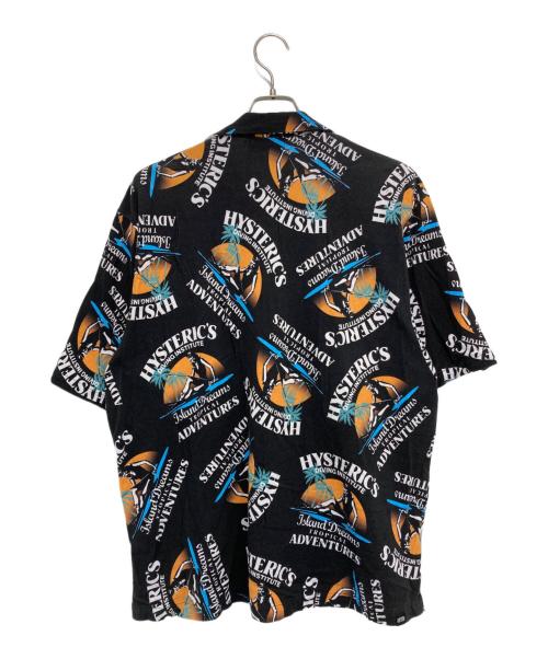 Hysteric Glamour（ヒステリックグラマー）Hysteric Glamour (ヒステリックグラマー) ISLAND DREAMS柄シャツ オープンカラーシャツ ブラック サイズ:Lの古着・服飾アイテム