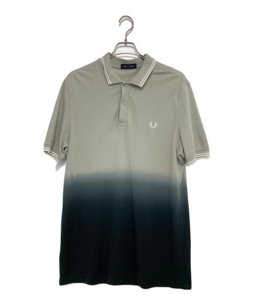 FRED PERRY（フレッドペリー）FRED PERRY (フレッドペリー) グラデーション ポロシャツ グレー×ネイビー サイズ:Lの古着・服飾アイテム