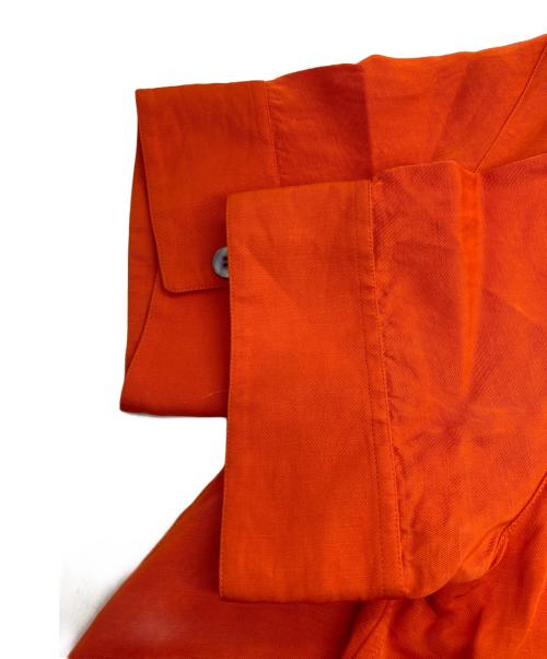 JIL SANDER（ジルサンダー）JIL SANDER (ジルサンダー) 半袖レーヨンシャツ オレンジ サイズ:32の古着・服飾アイテム