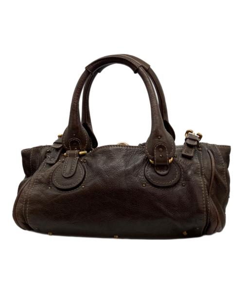 Chloe（クロエ）Chloe (クロエ) パディントン レザーハンドバッグ ブラウンの古着・服飾アイテム