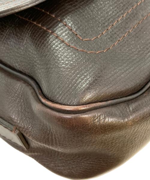 LOUIS VUITTON（ルイ ヴィトン）LOUIS VUITTON (ルイ ヴィトン) ユタ オマハ レザー メッセンジャーバッグ ブラウンの古着・服飾アイテム