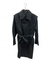 Toironier×Dickies（トワロニエ×ディッキーズ）の古着「Layered Trench Coat レイヤードトレンチコート」｜ブラック