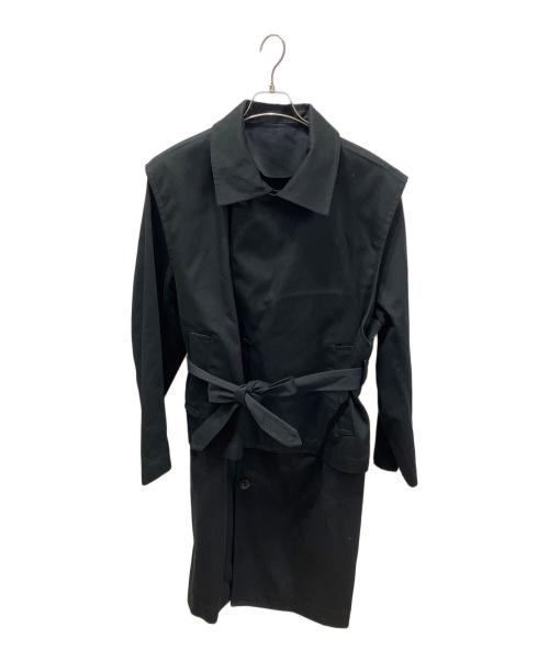 Toironier（トワロニエ）Toironier (トワロニエ) Dickies (ディッキーズ) Layered Trench Coat レイヤードトレンチコート ブラック サイズ:2の古着・服飾アイテム