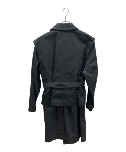 Toironier（トワロニエ）Toironier (トワロニエ) Dickies (ディッキーズ) Layered Trench Coat レイヤードトレンチコート ブラック サイズ:2の古着・服飾アイテム