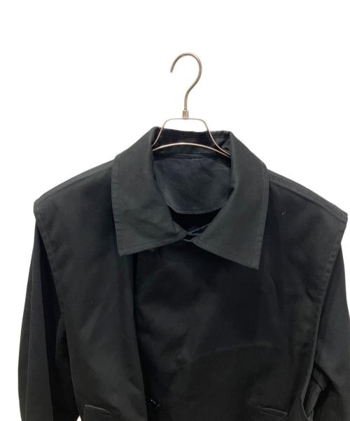 Toironier（トワロニエ）Toironier (トワロニエ) Dickies (ディッキーズ) Layered Trench Coat レイヤードトレンチコート ブラック サイズ:2の古着・服飾アイテム