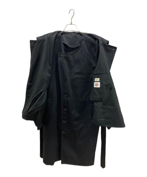 Toironier（トワロニエ）Toironier (トワロニエ) Dickies (ディッキーズ) Layered Trench Coat レイヤードトレンチコート ブラック サイズ:2の古着・服飾アイテム