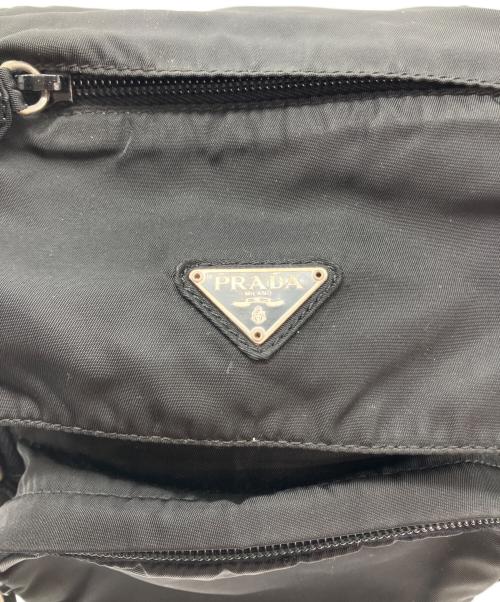 PRADA（プラダ）PRADA (プラダ) 三角ロゴ ナイロン ミニリュック ブラックの古着・服飾アイテム