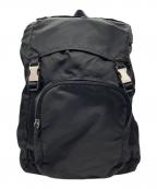 PRADAプラダ）の古着「三角ロゴ ナイロン バックパック」｜ブラック