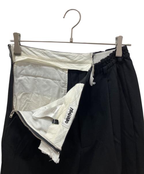 MAGLIANO（マリアーノ）MAGLIANO (マリアーノ) ジップデザイン タックワイドパンツ ブラック サイズ:XSの古着・服飾アイテム