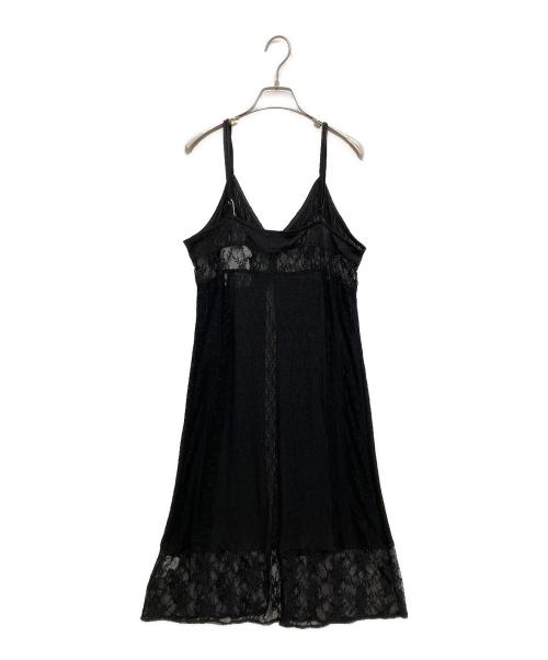 ANDREA&CO（アンドレアアンドコー）ANDREA&CO (アンドレアアンドコー) キャミソールレースワンピース ブラック サイズ:Fの古着・服飾アイテム
