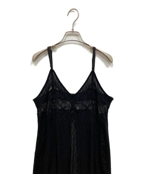 ANDREA&CO（アンドレアアンドコー）ANDREA&CO (アンドレアアンドコー) キャミソールレースワンピース ブラック サイズ:Fの古着・服飾アイテム