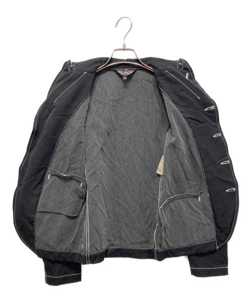 BLACK COMME des GARCONS（ブラックコムデギャルソン）BLACK COMME des GARCONS (ブラックコムデギャルソン) ポリ縮テーラードジャケット ブラック サイズ:XSの古着・服飾アイテム