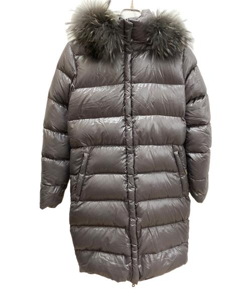 DUVETICA（デュベティカ）DUVETICA (デュベティカ) ファー付ダウンコート ブラウン サイズ:42の古着・服飾アイテム
