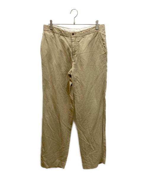 POLO RALPH LAUREN（ポロ・ラルフローレン）POLO RALPH LAUREN (ポロ・ラルフローレン) 90S コットンリネンシルク チノパン ベージュ サイズ:33の古着・服飾アイテム