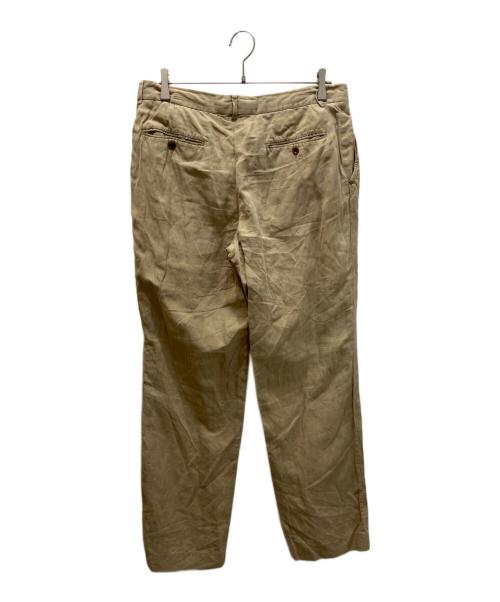 POLO RALPH LAUREN（ポロ・ラルフローレン）POLO RALPH LAUREN (ポロ・ラルフローレン) 90S コットンリネンシルク チノパン ベージュ サイズ:33の古着・服飾アイテム