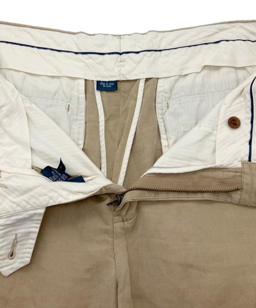 POLO RALPH LAUREN（ポロ・ラルフローレン）POLO RALPH LAUREN (ポロ・ラルフローレン) 90S コットンリネンシルク チノパン ベージュ サイズ:33の古着・服飾アイテム