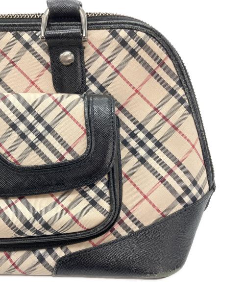 BURBERRY（バーバリー）BURBERRY (バーバリー) ノバチェック柄ハンドバッグ ベージュ×ブラックの古着・服飾アイテム
