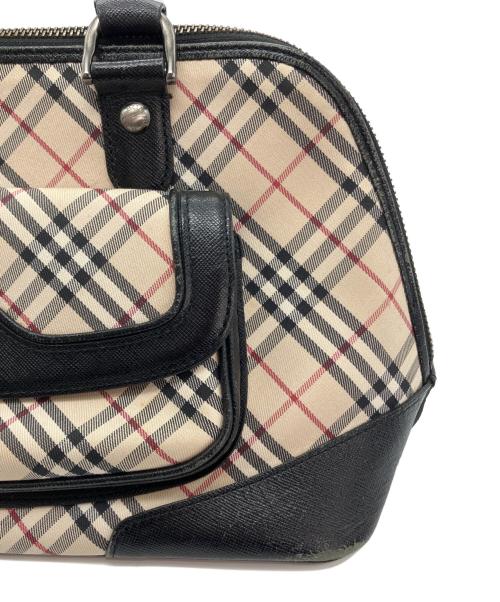BURBERRY（バーバリー）BURBERRY (バーバリー) ノバチェック柄ハンドバッグ ベージュ×ブラックの古着・服飾アイテム