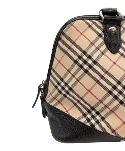 BURBERRY（バーバリー）BURBERRY (バーバリー) ノバチェック柄ハンドバッグ ベージュ×ブラックの古着・服飾アイテム