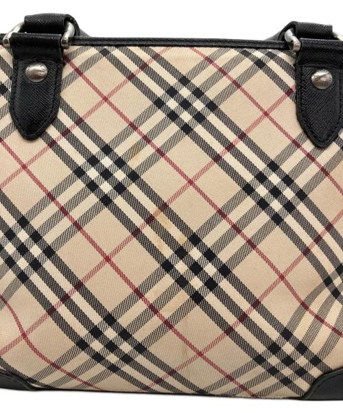 BURBERRY（バーバリー）BURBERRY (バーバリー) ノバチェック柄ハンドバッグ ベージュ×ブラックの古着・服飾アイテム