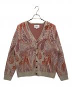 WAX LONDONワックスロンドン）の古着「ニットカーディガン」｜ピンク×オレンジ