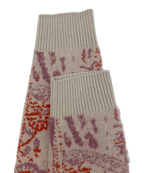 WAX LONDON（ワックスロンドン）WAX LONDON (ワックスロンドン) ニットカーディガン ピンク×オレンジ サイズ:Sの古着・服飾アイテム