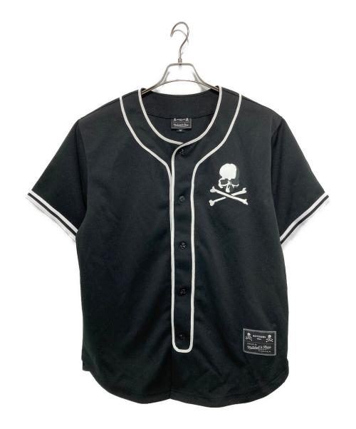 MITCHELL & NESS（ミッチェルアンドネス）MITCHELL & NESS (ミッチェルアンドネス) Mastermind JAPAN (マスターマインド ジャパン) ベースボールシャツ ブラック サイズ:Lの古着・服飾アイテム