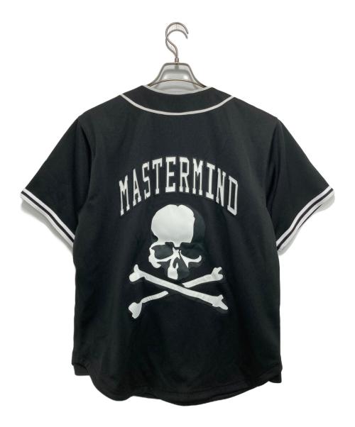 MITCHELL & NESS（ミッチェルアンドネス）MITCHELL & NESS (ミッチェルアンドネス) Mastermind JAPAN (マスターマインド ジャパン) ベースボールシャツ ブラック サイズ:Lの古着・服飾アイテム