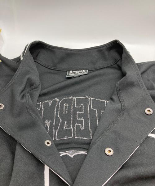 MITCHELL & NESS（ミッチェルアンドネス）MITCHELL & NESS (ミッチェルアンドネス) Mastermind JAPAN (マスターマインド ジャパン) ベースボールシャツ ブラック サイズ:Lの古着・服飾アイテム