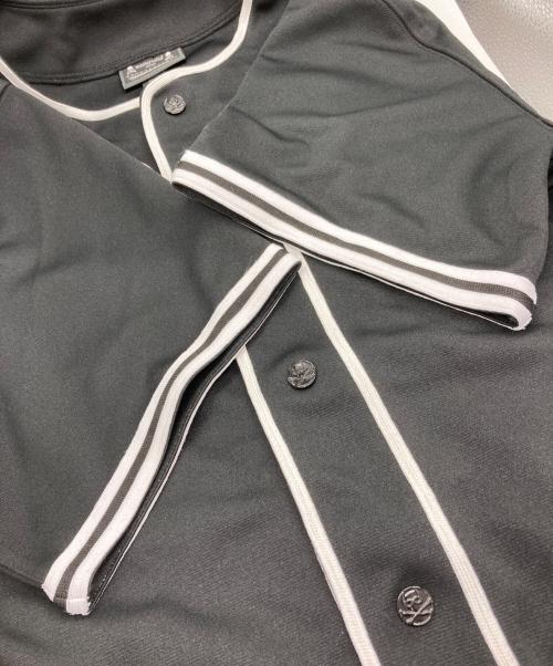 MITCHELL & NESS（ミッチェルアンドネス）MITCHELL & NESS (ミッチェルアンドネス) Mastermind JAPAN (マスターマインド ジャパン) ベースボールシャツ ブラック サイズ:Lの古着・服飾アイテム