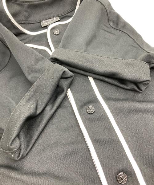 MITCHELL & NESS（ミッチェルアンドネス）MITCHELL & NESS (ミッチェルアンドネス) Mastermind JAPAN (マスターマインド ジャパン) ベースボールシャツ ブラック サイズ:Lの古着・服飾アイテム