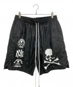 MITCHELL & NESS×Mastermind WORLDミッチェルアンドネス×マスターマインド ワールド）の古着「ハーフパンツ」｜ブラック