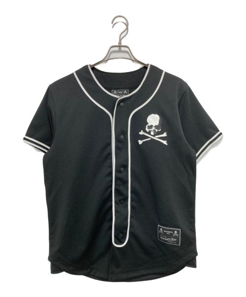 MITCHELL & NESS（ミッチェルアンドネス）MITCHELL & NESS (ミッチェルアンドネス) Mastermind WORLD (マスターマインド ワールド) ベースボールシャツ ブラック サイズ:Mの古着・服飾アイテム