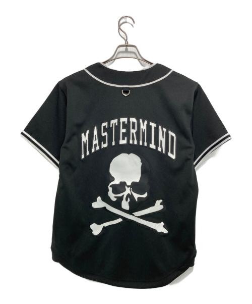 MITCHELL & NESS（ミッチェルアンドネス）MITCHELL & NESS (ミッチェルアンドネス) Mastermind WORLD (マスターマインド ワールド) ベースボールシャツ ブラック サイズ:Mの古着・服飾アイテム