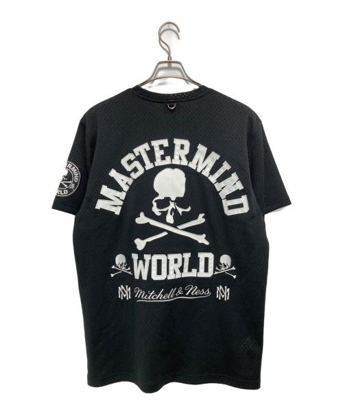 MITCHELL & NESS（ミッチェルアンドネス）MITCHELL & NESS (ミッチェルアンドネス) Mastermind WORLD (マスターマインド ワールド) MESH TEE  ブラック サイズ:Lの古着・服飾アイテム