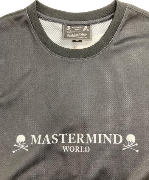 MITCHELL & NESS（ミッチェルアンドネス）MITCHELL & NESS (ミッチェルアンドネス) Mastermind WORLD (マスターマインド ワールド) MASTERMIND MESH TEE BRANDED マスターマインドメッシュTブランデッド ブラック サイズ:Lの古着・服飾アイテム