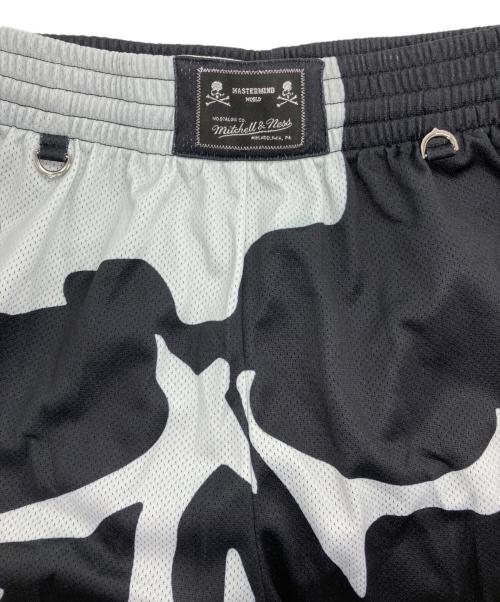 MITCHELL & NESS（ミッチェルアンドネス）MITCHELL & NESS (ミッチェルアンドネス) Mastermind JAPAN (マスターマインド ジャパン) ハーフパンツ ブラック サイズ:Lの古着・服飾アイテム