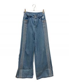 中古・古着通販】adidas (アディダス) デニムパンツ ブラック サイズ