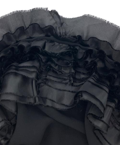 tricot COMME des GARCONS（トリココムデギャルソン）tricot COMME des GARCONS (トリココムデギャルソン) フリル ティアード ロングワンピース ブラック サイズ:Mの古着・服飾アイテム
