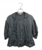 COMME des GARCONS COMME des GARCONSコムデギャルソン コムデギャルソン）の古着「丸襟ブラウス」｜ブラック