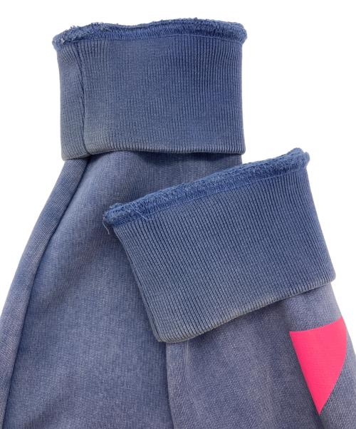 OFFWHITE（オフホワイト）OFFWHITE (オフホワイト) ダイアグマリアナ レイヤード スウェット プリント パーカー ネイビー サイズ:XLの古着・服飾アイテム