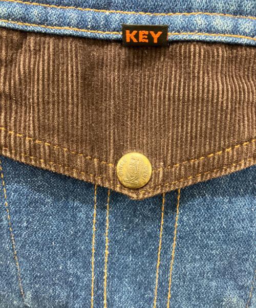 KEY IMPERIAL（キーインペリアル）key imperial (キーインペリアル) 60S 裏ボア WESTERNデニムジャケット ブルー サイズ:不明の古着・服飾アイテム