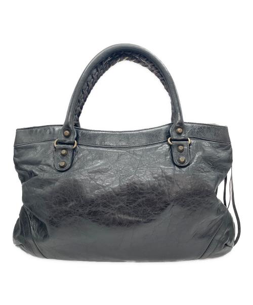 BALENCIAGA（バレンシアガ）BALENCIAGA (バレンシアガ) ザ・パース レザートートバッグ ブラックの古着・服飾アイテム