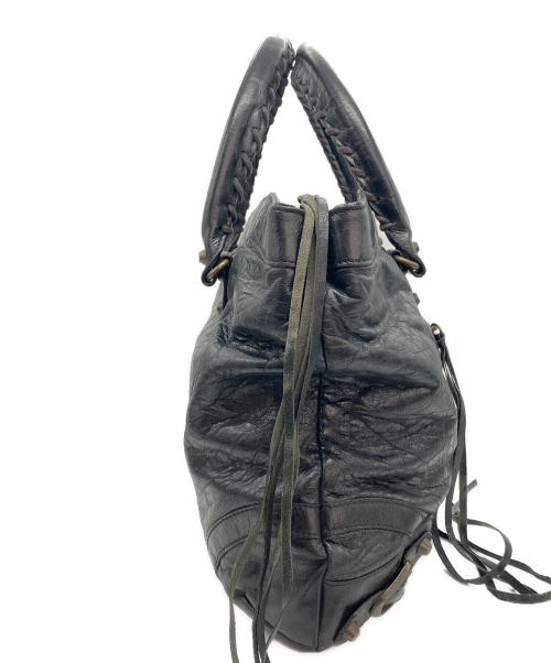 BALENCIAGA（バレンシアガ）BALENCIAGA (バレンシアガ) ザ・パース レザートートバッグ ブラックの古着・服飾アイテム