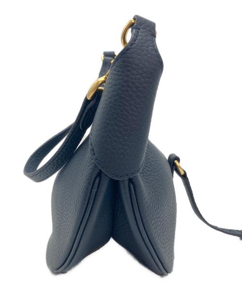 POLO RALPH LAUREN（ポロ・ラルフローレン）POLO RALPH LAUREN (ポロ・ラルフローレン) ポロIDペブルドミニショルダーバッグ ネイビーの古着・服飾アイテム