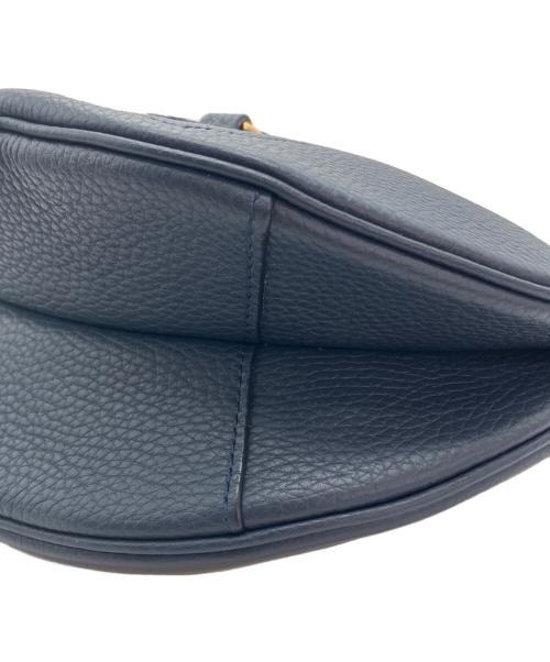 POLO RALPH LAUREN（ポロ・ラルフローレン）POLO RALPH LAUREN (ポロ・ラルフローレン) ポロIDペブルドミニショルダーバッグ ネイビーの古着・服飾アイテム