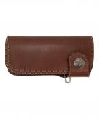 RED MOONレッドムーン）の古着「LONG WALLET レザーロングウォレット」｜ブラウン